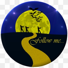 Followmezombies - Halloween Clip Art, HD Png Download - yellow brick road png