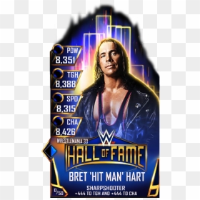 Wwe Supercard Hall Of Fame Cards, HD Png Download - bret hart png
