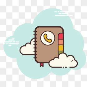 Phone Book Icon Free Download Png And - Clip Art, Transparent Png - cartoon book png