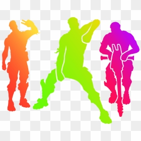 Silhouette Fortnite Dans, HD Png Download - fortnite player png
