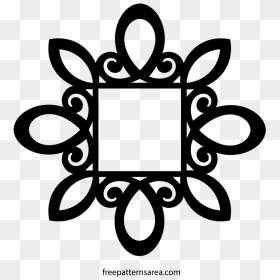 Vintage Wall Mirror Frame Vector Desing - Frame Mirror Cnc 2d, HD Png Download - mirror frame png
