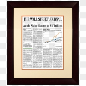 Apple $1 Trillion - Wall Street Journal Front Page May 5 2018, HD Png Download - wall street journal logo png
