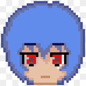 Rei Ayanami Pixel Art, HD Png Download - rei ayanami png