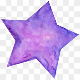 Hand Painted Cartoon Five Pointed Star Png Transparent - Painted Star Transparent, Png Download - cartoon star png