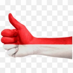 Indonesia Flag Hand Png, Transparent Png - indonesia flag png