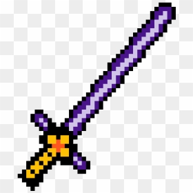 Purple Lightsaber Pixel Art, HD Png Download - purple lightsaber png