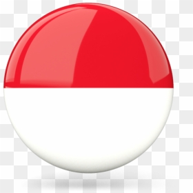 Glossy Round Icon - Indonesia Flag Icon Round, HD Png Download - indonesia flag png