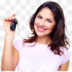 Home & Auto Insurance In Mechanicsville Virginia - Woman With Car Key Png, Transparent Png - car key png