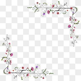#florals #flowers #leaves #vines #vinesandleaves #swirls - Fundo De Convite Para Cha De Casa Nova Pgn, HD Png Download - swirl divider png