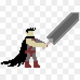 Guts Berserk Pixel Art, HD Png Download - berserk png