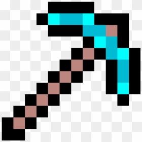 Transparent Background Minecraft Pickaxe, HD Png Download - diamond pickaxe png