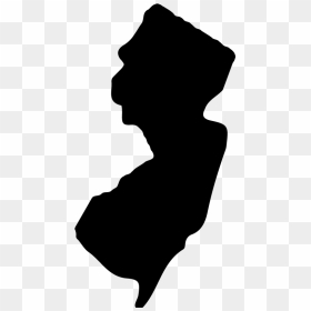 Clipart New Jersey State Shape - Silhouette New Jersey State Outline, HD Png Download - new jersey png