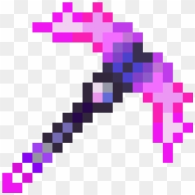 Terraria Pickaxe , Png Download - Minecraft Hoe Png, Transparent Png - diamond pickaxe png