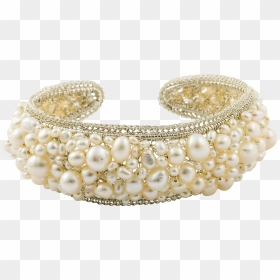 Medium Mosaic Pearl Cuff - Pearl, HD Png Download - pearl border png