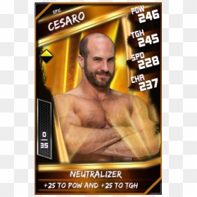 Epic Cesaro - Barechested, HD Png Download - cesaro png