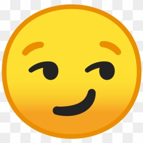 Smirk Emoji Png - Google Smirk Emoji, Transparent Png - smirk emoji png