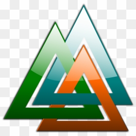 3 Triangles Linked Clip Arts - Triangles Clipart Png, Transparent Png - linked in icon png