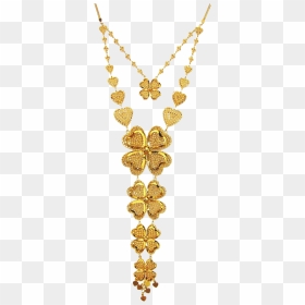 22k Gold Necklace Png Pic - 22k Gold Jewellery, Transparent Png - gold necklace png