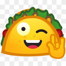 Happy Taco Discord Emoji - Taco Emoji Discord, HD Png Download - taco emoji png