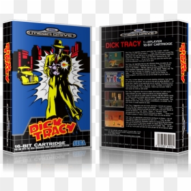 Sega Genesis Dick Tracy Sega Megadrive Replacement - Sega Mega Dick Tracy, HD Png Download - tracy mcgrady png