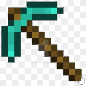 Pickaxe Transparent Mine Craft - Minecraft Diamond Pickaxe Png, Png ...