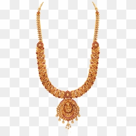 Antique Red Stones Gold Necklace - Necklace, HD Png Download - gold necklace png