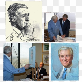 Gwbushcollage - Visual Arts, HD Png Download - george w bush png