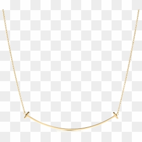 Tiffany T Smile Pendant In 18k Gold - Necklace, HD Png Download - vhv