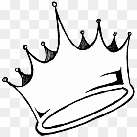 Crown Drawing Tumblr Transparent - Crown Drawing, HD Png Download - crown outline png