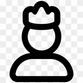 Person With Crown Outline - Person With Crown Png, Transparent Png - crown outline png