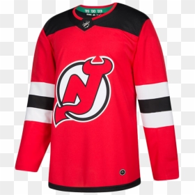 New Jersey Devils Authentic Pro Team Colour Jersey - New Jersey Devils Adidas Jersey, HD Png Download - new jersey png