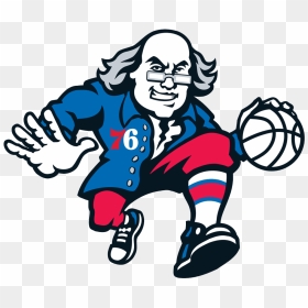 Philadelphia 76ers Logo Ben Franklin - 76ers Ben Franklin Logo, HD Png Download - philadelphia 76ers logo png