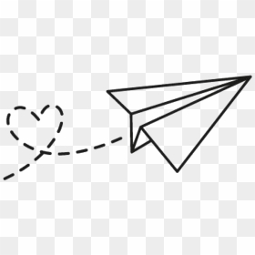Plane Clipart Love - Aesthetic Paper Airplane Gif, HD Png Download - triangle png tumblr