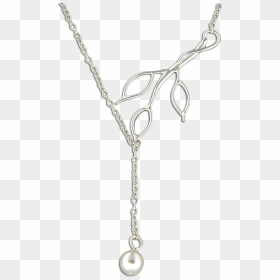 Hanging Branch With Pearl - Chain, HD Png Download - pearl border png