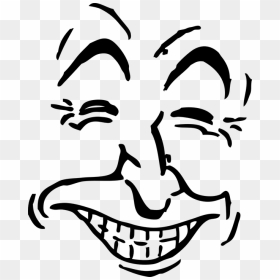 Funny Clipart Faces, HD Png Download - laughing man png