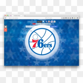 Philadelphia 76ers New Tab - Philadelphia 76ers Logo Png, Transparent Png - philadelphia 76ers logo png