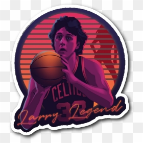 Retro Larry Bird Vinyl Sticker - Larry Bird, HD Png Download - larry bird png