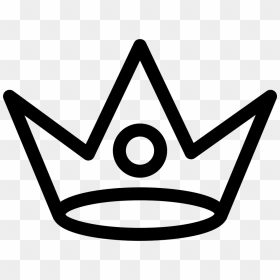 Royal Crown Outline Variant With Circle Shape - Logos With Straight Lines, HD Png Download - crown outline png