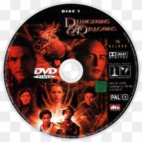 Dungeons & Dragons Dvd Disc Image - Dungeons & Dragons 2000 Dvd, HD Png Download - dungeons and dragons png