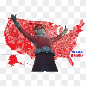 Kaiju Redman Red Illustration Graphic Design - Cell Phone Data Social Distancing, HD Png Download - jeb bush png