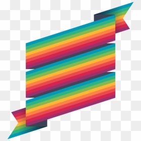 Transparent Rainbow Ribbon Png - Graphic Design, Png Download - ribbon clipart png
