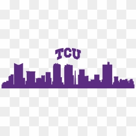 Tcu Neeley School Of Business Real Estate Center - Fort Worth Skyline Outline, HD Png Download - tcu logo png