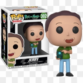 Funko Jerry Rick Morty, HD Png Download - pickle rick face png
