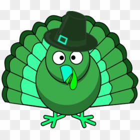 Turkey Clipart Green - Thanksgiving Turkey Clipart, HD Png Download - turkey clipart png