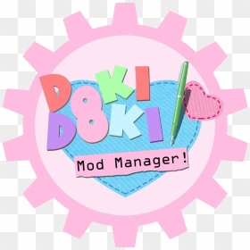 Doki Doki Mod Manager Logo - Doki Doki Literature Club Logo, HD Png Download - doki doki literature club logo png