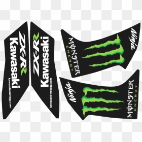 Kawasaki Ninja Monster Zx-rr Vector - Monster Energy Drink, HD Png Download - monster energy png