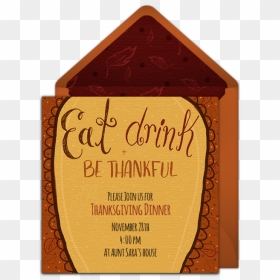 Thanksgiving Coffee Gathering Invitation, HD Png Download - thankful png