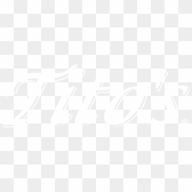 Tito's Vodka White Logo Transparent, HD Png Download - tito's vodka logo png