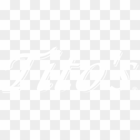 Tito's Vodka White Logo Transparent, HD Png Download - tito's vodka logo png