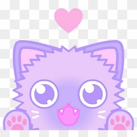 Icon Kawaii Purple Png , Png Download - Cat Icon Creator, Transparent Png - kawaii eyes png